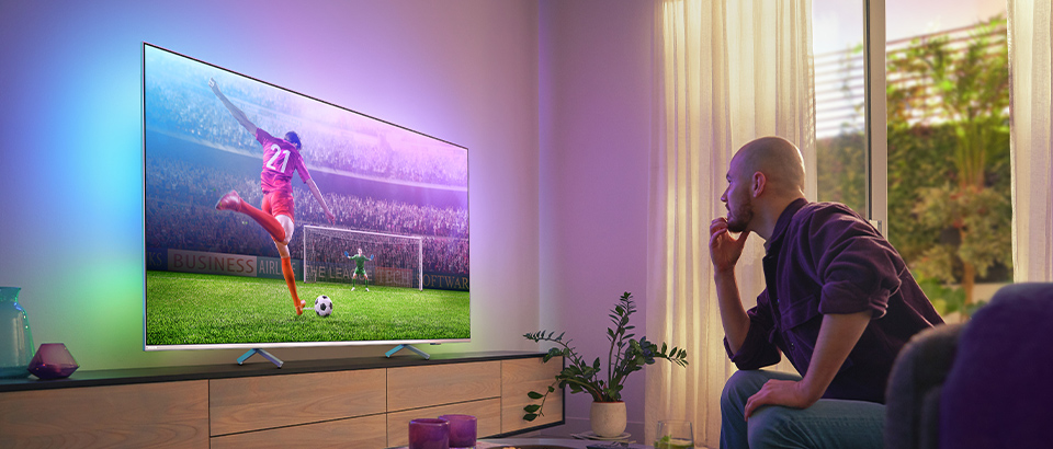 Телевізор Philips з Ambilight | Найкращий телевізор для футболу, спорту